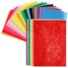jojofuny 20 Pcs Colorful Felt Sheets for Crafts Easy to Cut and Sew Stiff Felt Fabric Assorted Colors for DIY Sewing Art and Making Handicrafts Random Color