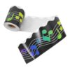 jojofuny Musical Notes Blackboard Border Sticker Roll, Waterproof Copper Plate Sticker with Flexible Design, Unique Music Themed Bulletin Board Trim for Kitchens and Coffee Shops Wall