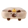 jojofuny Portable Cartoon Floor Cushion with Crystal Velvet and Pp Cotton Filling, Round Animal-Shaped Sitting Pillow for Floor Seating, for Watching Tv or Reading Comfortably