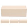 jojofuny Wood Blocks Rectangle and Cube Shapes Unfinished Basswood 4pcs Flat and Knot-Free for Crafting and Carving for Beginners and Creative Industries for Beginners and Creative