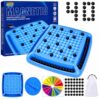 JOLIETOY Magnet Game Chess Set, Magnetic Board Games for Kids 6-8-12, Magnet Chess Game for Kids & Adults, Family Strategy Game with 40 Pieces, Travel Educational Toy Birthday Gift for Kids