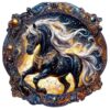 Jollitot Wooden Puzzles Adults, Elegant Horse Wooden Puzzles 100 Pieces, Unique Animal Shaped Wood Challenging Jigsaw Puzzles Gifts for Adults, 8.5x7.6in