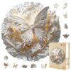 Jollitot Wooden Puzzles for Adults, 3D Paper Butterfly Wooden Puzzles 100 Pieces, Unique Animal Shaped Wood Challenging Jigsaw Puzzles Gifts for Adults, 8.5x8.5in