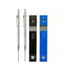 JOMPENS Mechanical Carpenter Pencils, Deep Hole Long-Nib Marker Pen, 2B Hardness Woodworking Construction Pencil with 12 Black Refills for Architect Carpenter (2, Black)