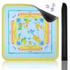 Jongyance American Learning Mahjong Mat (33”x33”), Blue and Yellow Mahjong Mat for Table