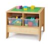 Jonti-Craft 57450JC KYDZ Preschool Brick Compatible Building Table with Clear Bins