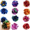 Jorzer Cat Crinkle Balls Toys Crinkle Balls Cat Ball Toy 10PCS Colorful Toys Lightweight Toy Reusable Interactive.