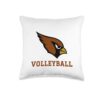Joseph Case High School Cardinals Volleyball Throw Pillow