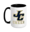 Joseph City High School Wildcats Cheer Ceramic Mug, Black/White, 15oz