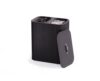 Joseph Joseph Tota Luxe 90-Liter Bamboo Laundry Hamper Separation basket with Lid, 2 Removable washing bags with Handles, Black