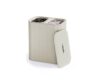 Joseph Joseph Tota Luxe 90-Liter Bamboo Laundry Hamper Separation basket with Lid, 2 Removable washing bags with Handles, Ecru