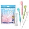 JOUGE 4-in-1 Disposable Mini Toothbrush with Toothpaste, 30 Count