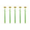 Journaling Gel Pen Set, 5 Piece Flower Writing Pens with Yellow Flower Accents and Green Pen Bodies for Notes, Lists, and Daily Desk Use Gel Pens Writing Note Taking Journaling Green Bodies School Set