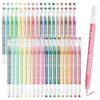 Joyask Gel Pens For Coloring, 36 Pack Colored Pens for Black Paper & White Paper, 0.6MM Fine Point Pens for Coloring, Writing, Drawing, Journaling, Note Taking, Office, Home