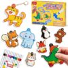 JoyCat 3D Art Kit- DIY Foam Texture Painting Kit, Animals Magic Puffy Paint Kit, 20 Pcs Mess-Free Paint Craft for Kids, DIY Color Activity, Creative Gift for Girls & Boys Ages 4, 5, 6, 7, 8, 9, 10
