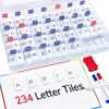 JoyCat Classroom Magnetic Letter Tiles for Phonics and Spelling 234 Foam Alphabet Tiles Magnetic Letters with Double-Side Magnet Board and Compartment Storage Case
