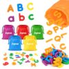 JoyCat Magnetic Letters, 312 Pieces Uppercase & Lowercase Alphabet Fridge Magnets,ABC Magnets for Toddlers Kids,Educational Plastic Letters for Letter Recognition,Preschool Kindergarten Classroom