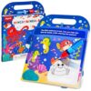 JoyCat Ocean Water Coloring Book for Toddlers 3-5, Reusable No-Mess Water Painting Book with Water Pen, 13 Activity Pages, Travel Toy Gift for Boys & Girls