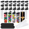 Joyclub 25 Pack Sublimation Water Bottle, 20 oz Dual Opening Tumblers