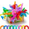 JOYIN 18 Pack Pop Tubes, Sensory Toys (Small) Fidget Toys Party Favors - 9 Colors, Creativity Learning & Fun for Kids - Perfect for Prizes Goodie Bags, Classroom School Reward