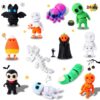 JOYIN 24 Pcs Halloween 3D Printed Mini Animal Toys, 12 Assorted Mini Figurines Toy Set for Kids Halloween Decorations Indoor Favors Goodie Bag Fillers Class Rewards Games Prizes