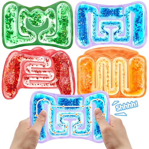 JOYIN 4 Pcs Sensory Fidget Toys for Kids, Sensory Toys for Autism ADHD Fidget Toy Tubes Stress Toys for Kids, Autism Hyperactivity, Stress Relieve, Fidgets Toy for Classroom, Easter Party Favors