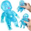 JOYIN Blue Baby Stress Relief Toy, Baby Glitter Squishy Toy, Slow Rising Toy for Kids & Adults, Anxiety Relief Fidget Sensory Toy, Soft Squeeze Decompression Dough for Gifts, Party Favors, Office