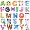 JOYIN Magnetic Letters, Animal Alphabet Fridge Magnets for Toddlers 3 4 5 Years Old, 26 Uppercase Refrigerator Magnets, Large Size ABC Educational Spelling Learning Toys for Kids