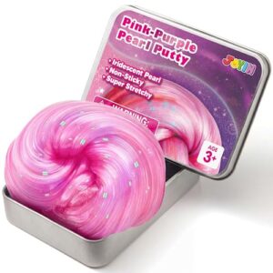 JOYIN Pink-Purple Pearl Putty 4.23oz (120g), Therapy Putty, Slime for Kids, Anxiety & Stress Relief Toys for Kids, Great Sensory Experience, Birthday Gifts & Party Favors