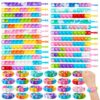 JOYIN Pop Toys pops Bulk 50 Pack Party Favors for Kids 4-8,8-12 Year, Bracelets Sensory Toys for Birthday Carnival School Prizes Gifts Goodie Bags Stuffers for Kids, Treasure Box Toys