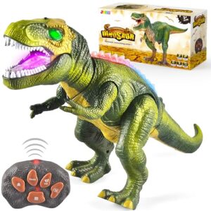 JOYIN Robot Dinosaur Toy for Kids Boys 3+ Big T.rex with Light and Realistic Roaring Sound, Remote Control Walking & Dancing Dinosaur, Electronic Toy for Kid, Birthday Gift for Kids Boys Girls
