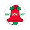 Joy! Joy! Joy!/ Holiday Cheer Scent Retro Scratch 'n Sniff Stinky Stickers by Trend; 24 Seals/Pack - Authentic 1980s Designs!