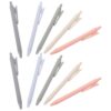 JOYOFREELY Retractable Ballpoint Pens Comfortable to Hold 10pcs 0.5mm Black Ink with Clip Ergonomic Thick Design Smooth Writing Supplies for Office and Journal Planning