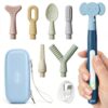 Joyreal SensoryBuzz Oral Motor Vibration Kit with 7 Textured Silicone Heads