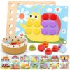 Joyreal Wooden Montessori Toys for 2 3 4 Year Old Girls Boy Birthday Gifts