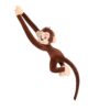JPORSHU 27.5 Inch Long Arm Hanging Monkey Plush Stuffed Animal, Cute Curtain Monkey Plush Toy, Soft Stuffed Monkey Doll Birthday & Xmas Gift for Kids