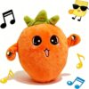 JQFORUIH Interactive Music Plush Toy Set for Kids Adults, Sensing Metronome with Sounds for Multiplayer Interaction Game, Fun Musical Learning Educational Toys Christmas Birthday Gifts (Carrot)