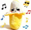 JQFORUIH Interactive Music Plush Toy Set for Kids Adults, Sensing Metronome with Sounds for Multiplayer Interaction Game, Fun Musical Learning Educational Toys Christmas Birthday Gifts (Banana)