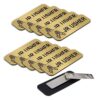 Jr Usher 1 x 3 Name Tag/Badge, Magnetic Backing Brushed Gold, Praying Hands (10 Pack)