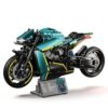 JSINMA Technic AMB001 Hyper Motorcycle Building Set for Adults, 1:5 Large Scale Bike Model with LED Lights, Mechanical Engineering Display Collectible Gift, 2100+ PCS