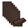 Jtnohx Soft Felt Sheets, Color Felt Fabric for Sewing, 7 Pcs 1mm 8"x12" Fabric Square for Craft DIY and Embroidery Projects (Dark Brown)
