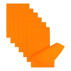 Jtnohx Soft Felt Sheets Color Felt Fabric for Sewing Orange 7Pcs 8"x12" 1mm