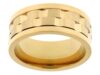 JTV 18K Yellow Gold-Tone Stainless Steel Spinner Band Ring (10)