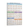 JUANJIANG Sign Language Alphabet Poster ASL Chart, Numbers & Essentials GuideFrame-style 16x24inch