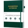 JUBTIC Engineering Notebook for Project Organization - Engineering Graph Paper Notebook Lab Notebook Composition Notebook - Stay Organized and Productive - (8.5" x 11",Dark Green)