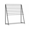JUDYSSY Heavy Duty 8-Tier Fabric Roll Storage Rack, Commercial Grade Steel Mobile Cart for Window Film & Media Spool, 150KG Capacity, Black, 120x40x100cm,Black-120,Black-120x40x100cm