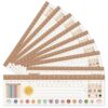 JUESMOS 36PCS Boho Name Tags for Classroom Traditional Manuscript Name Plate for Desk Student Desks Nametags Stickers with Alphabet,Number Line,Colors,Emotions and More Classroom Essentials