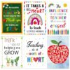 JUESMOS 6PCS Teacher Thank You Cards from Student - Gift Card Teacher Appreciation Cards for Women Men Bulk Thank You End of Year Card Graduation Gifts
