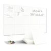 JUGATAMAIBU Self-Adhesive Felt Wall Tiles Bulletin Board with Pushpins