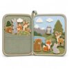 Juju Magnetic Story Board Fabric Scene Case - Woodland Felt Landscape with Animal Pieces and Zippered Storage